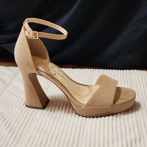Jessica Simpson beige heels